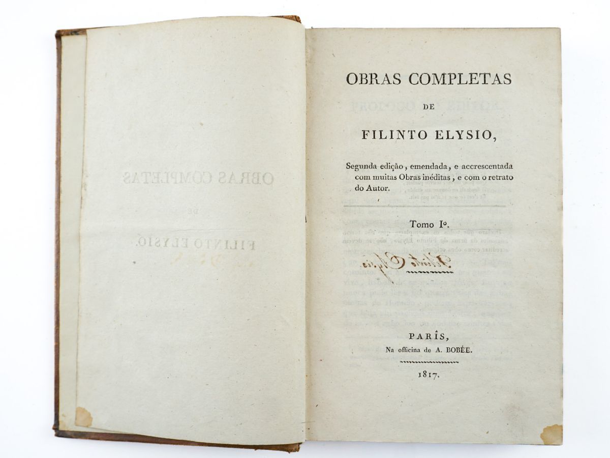 Obras Completas de Filinto Elysio