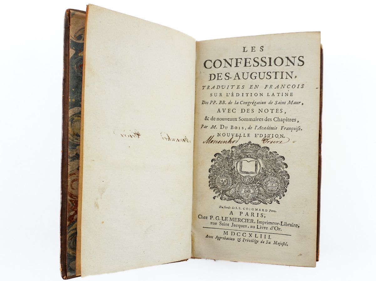 Les Confessions de Saint Augustin (1743)