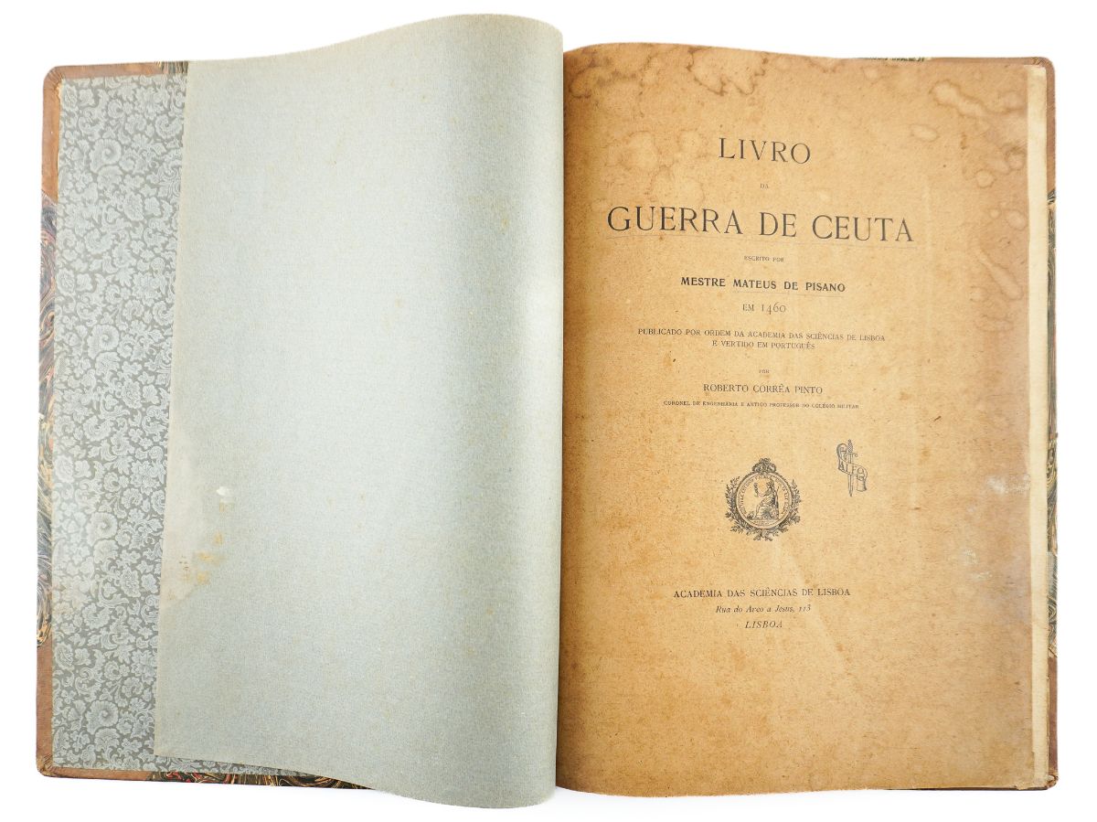 Livro da Guerra de Ceuta escrito por Mestre Mateus Pisano em 1460