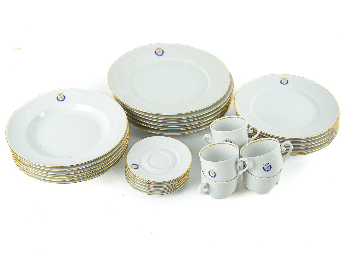 Parte de serviço em porcelana para 6 pessoas