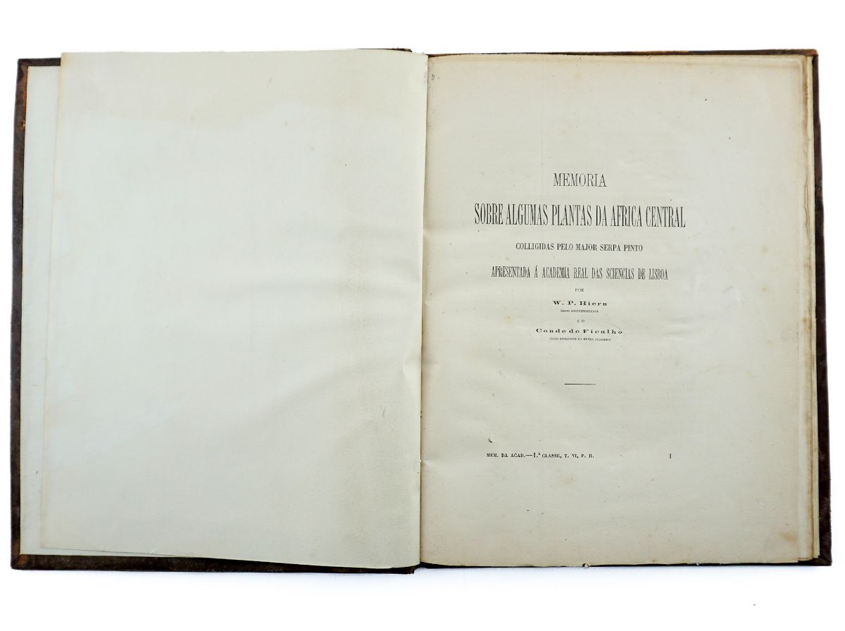 Memoria sobre algumas plantas da Africa central colligidas pelo Major Serpa Pinto (1883)