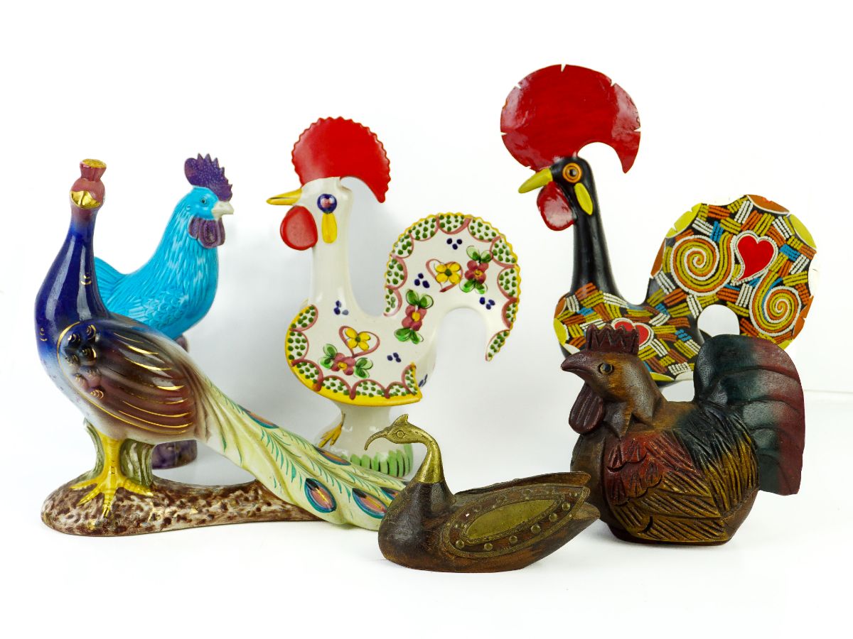 6 Esculturas de Aves