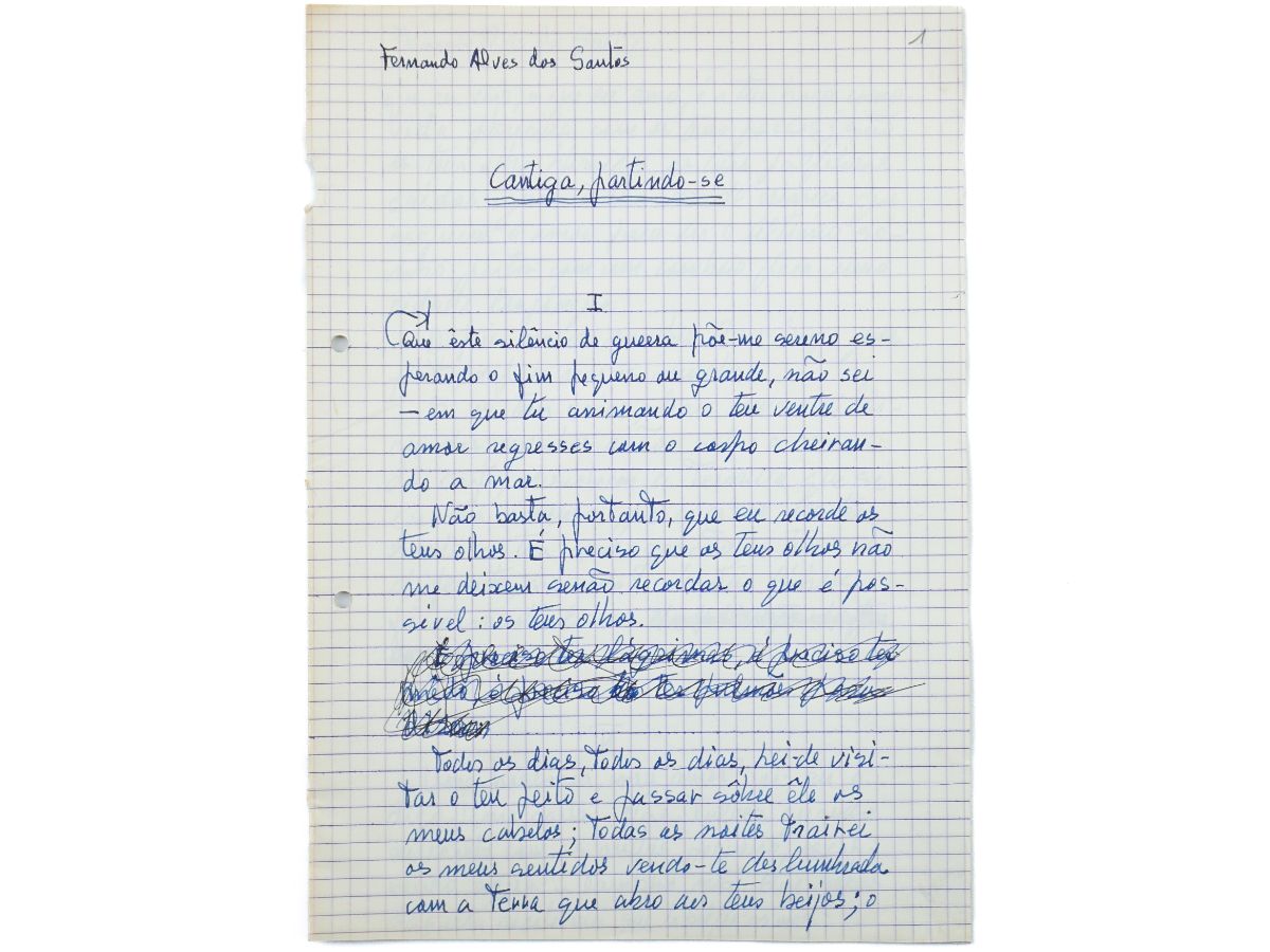 Fernando Alves dos Santos – Mário Cesariny – Manuscritos
