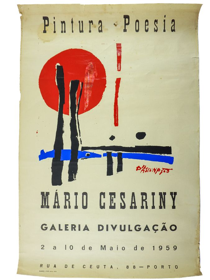 D'Assumpção – Mário Cesariny – 1959 galeria divulgação – Pintura Poesia
