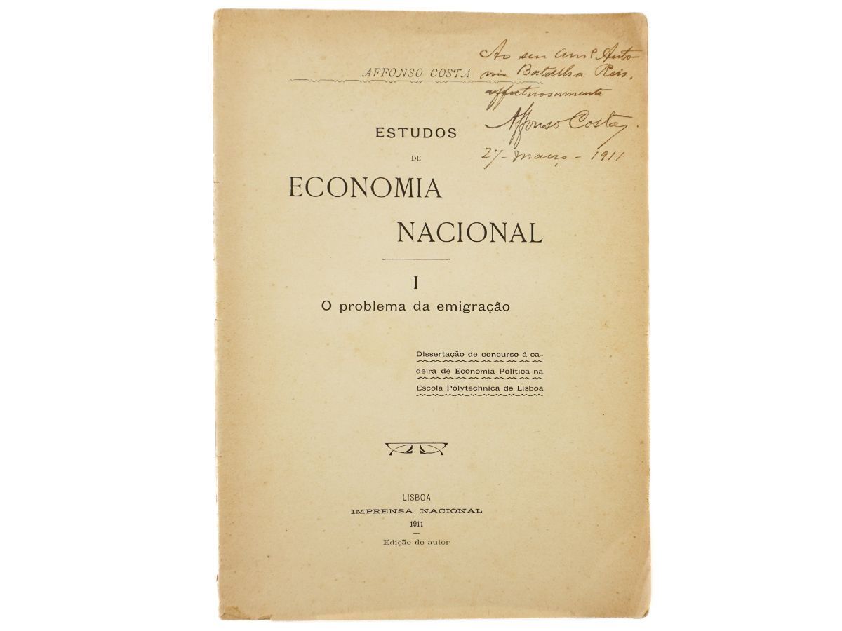 Afonso Costa – com dedicatória (1911)