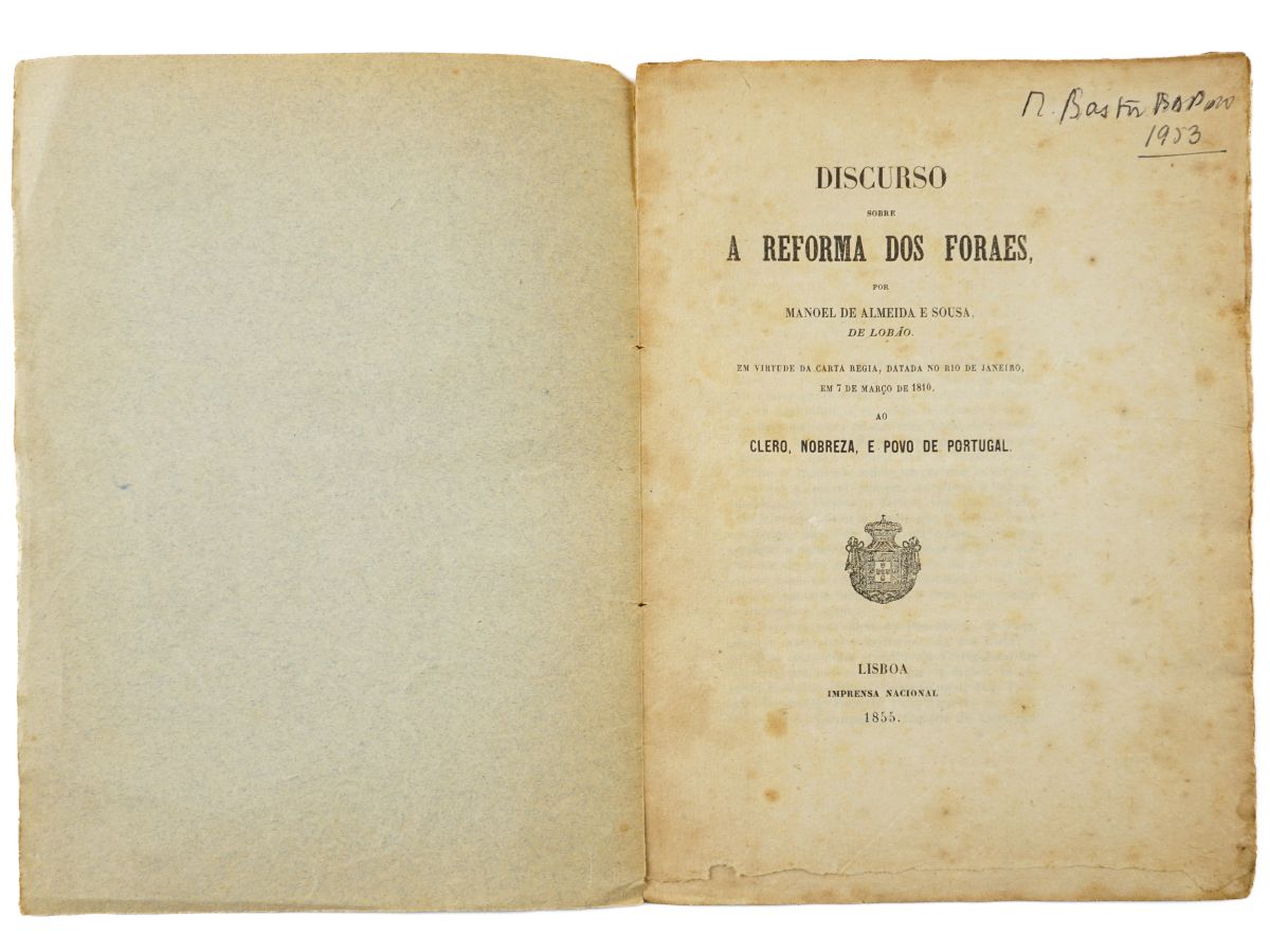 Discurso sobre a reforma dos Foraes (1855)