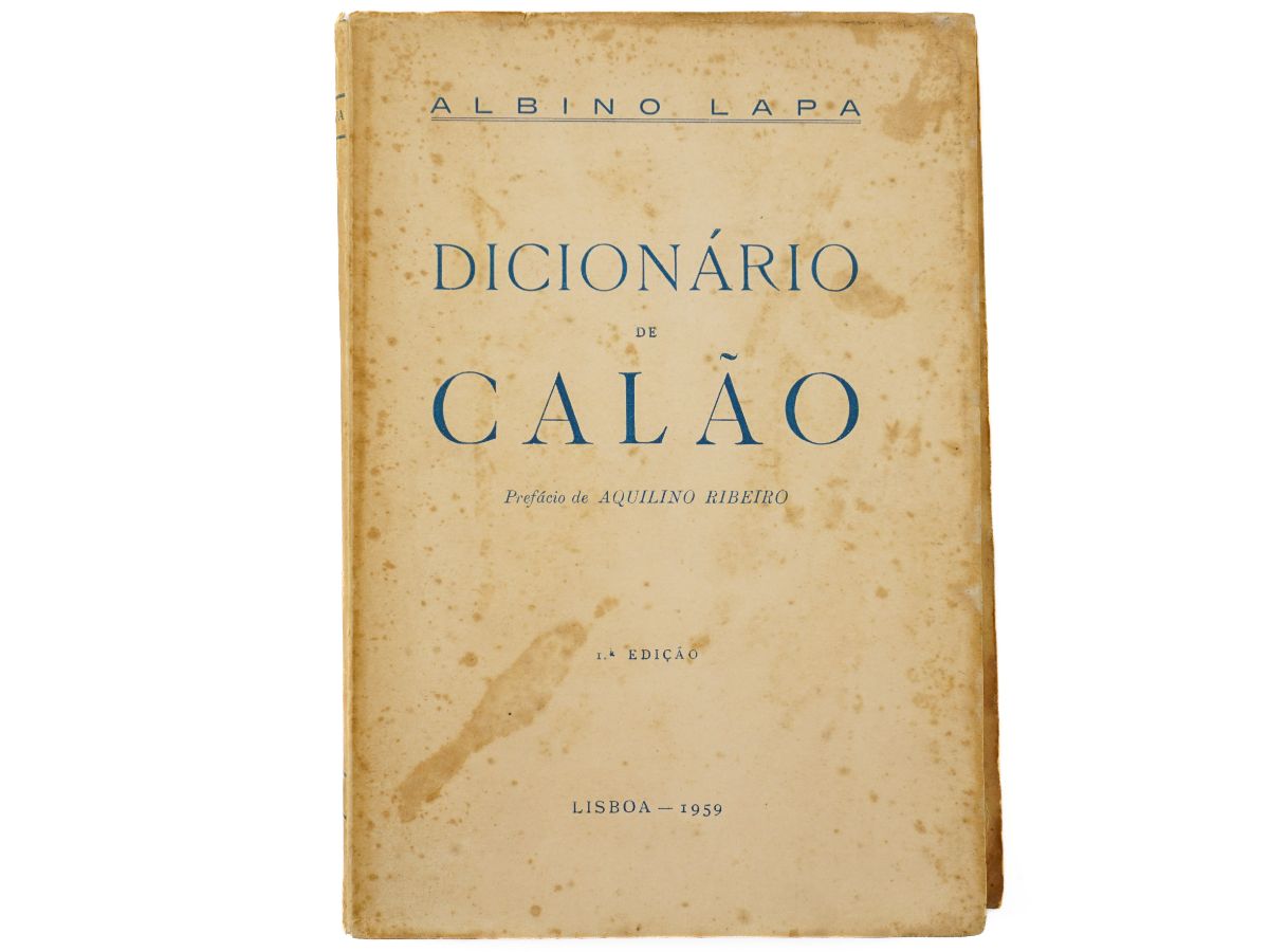 Albino Lapa – Dicionário de Calão – com dedicatória