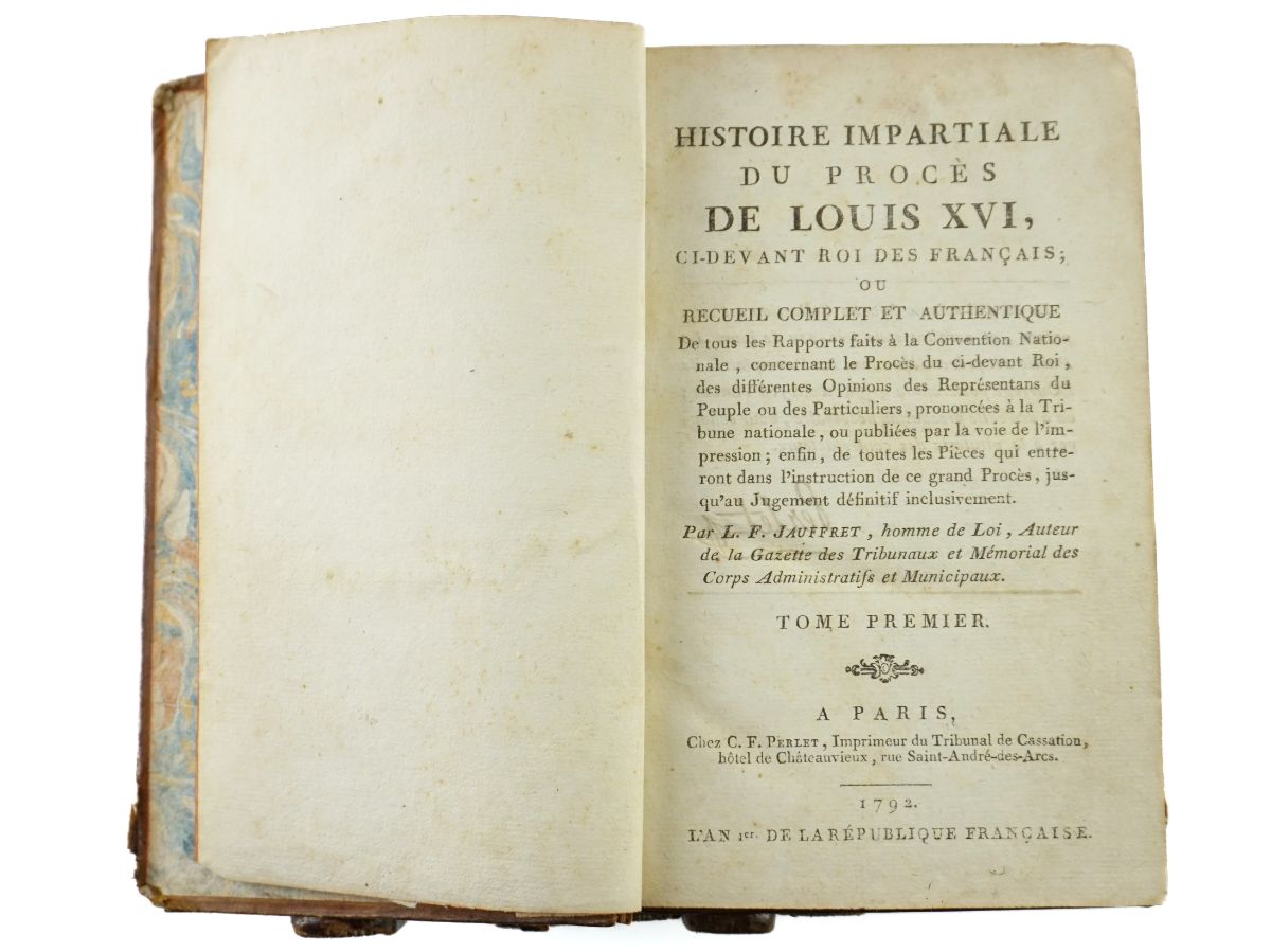 O Processo de Luís XVI (1ª edição 1792)
