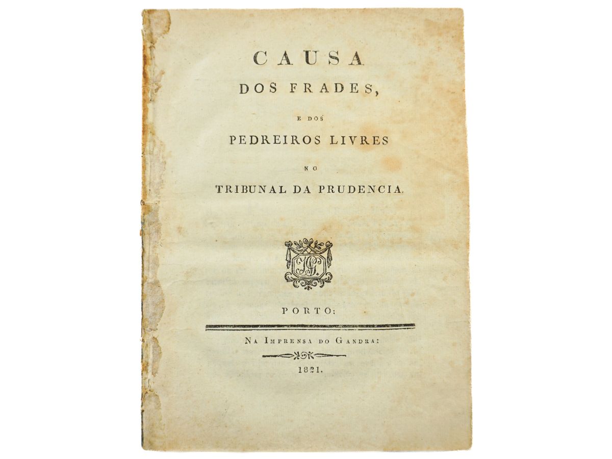 Raríssima obra portuguesa apologética da Maçonaria em 1821