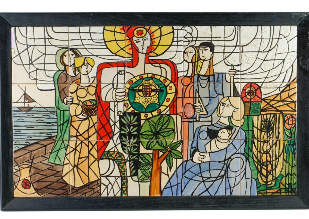 Painel de azulejos