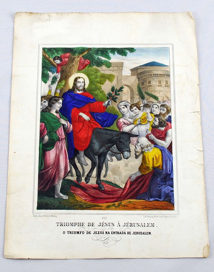 O triunfo de Jesus na entrada de Jerusalém
