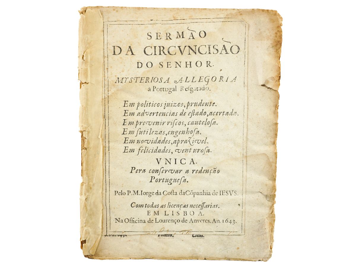 Sermão da Circuncisão do Senhor : Mysteriosa allegoria a Portugal resgatado (1643)