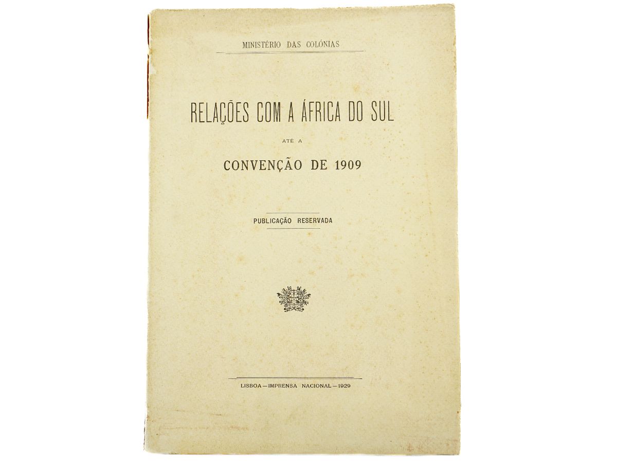 Relações com a África do Sul até à Convenção de 1909