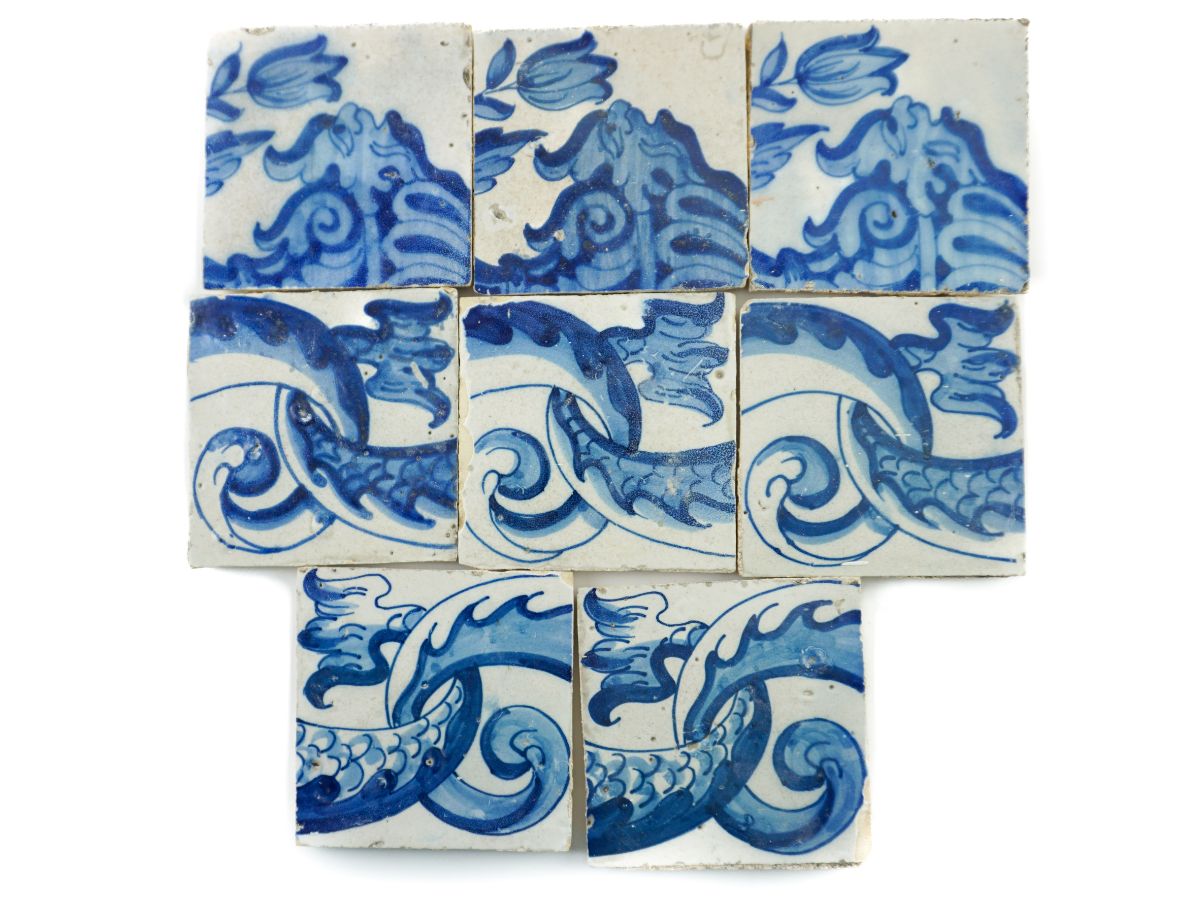 8 azulejos antigos