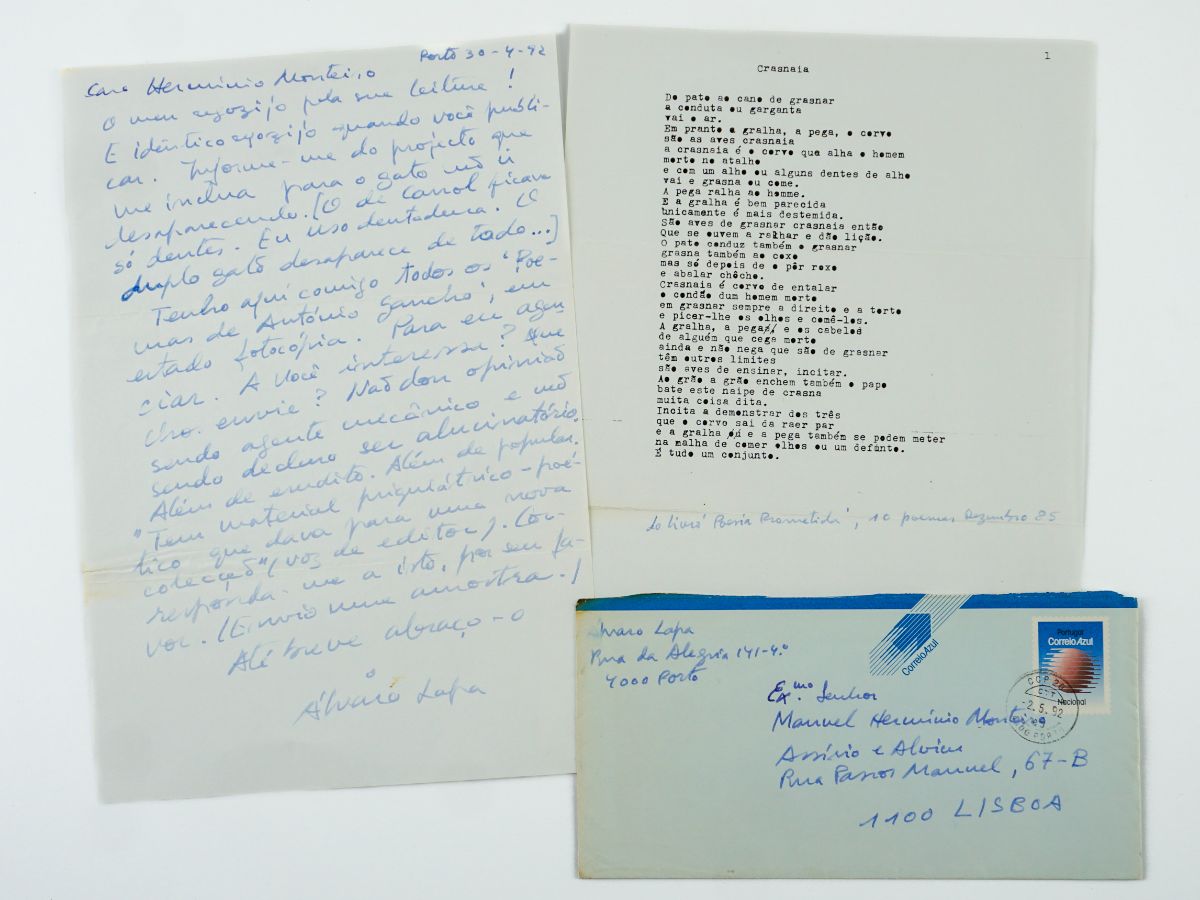 Álvaro Lapa manuscrito