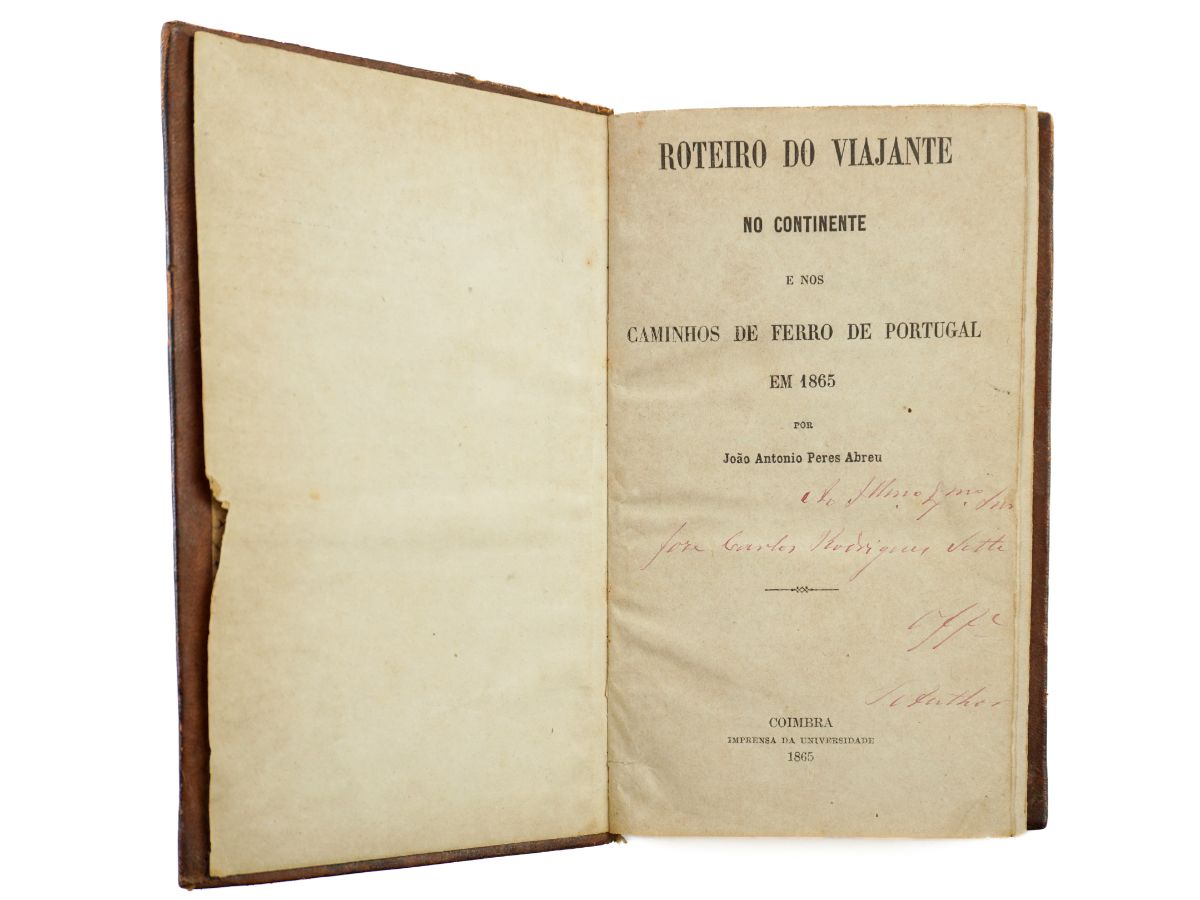 Roteiro do viajante no Continente e nos Caminhos de Ferro de Portugal em 1865