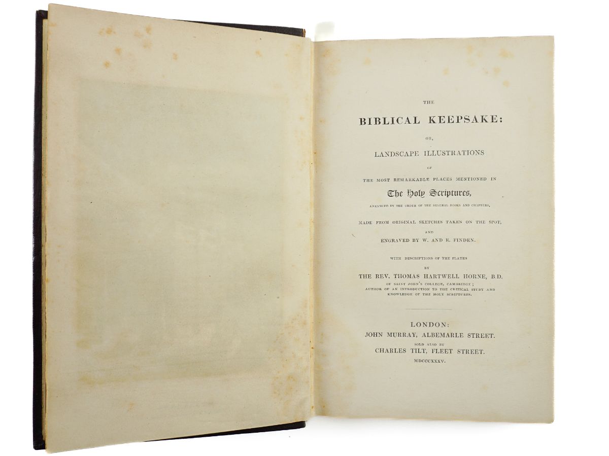 The Biblical keepsake – Landscape Illustrations (1835)