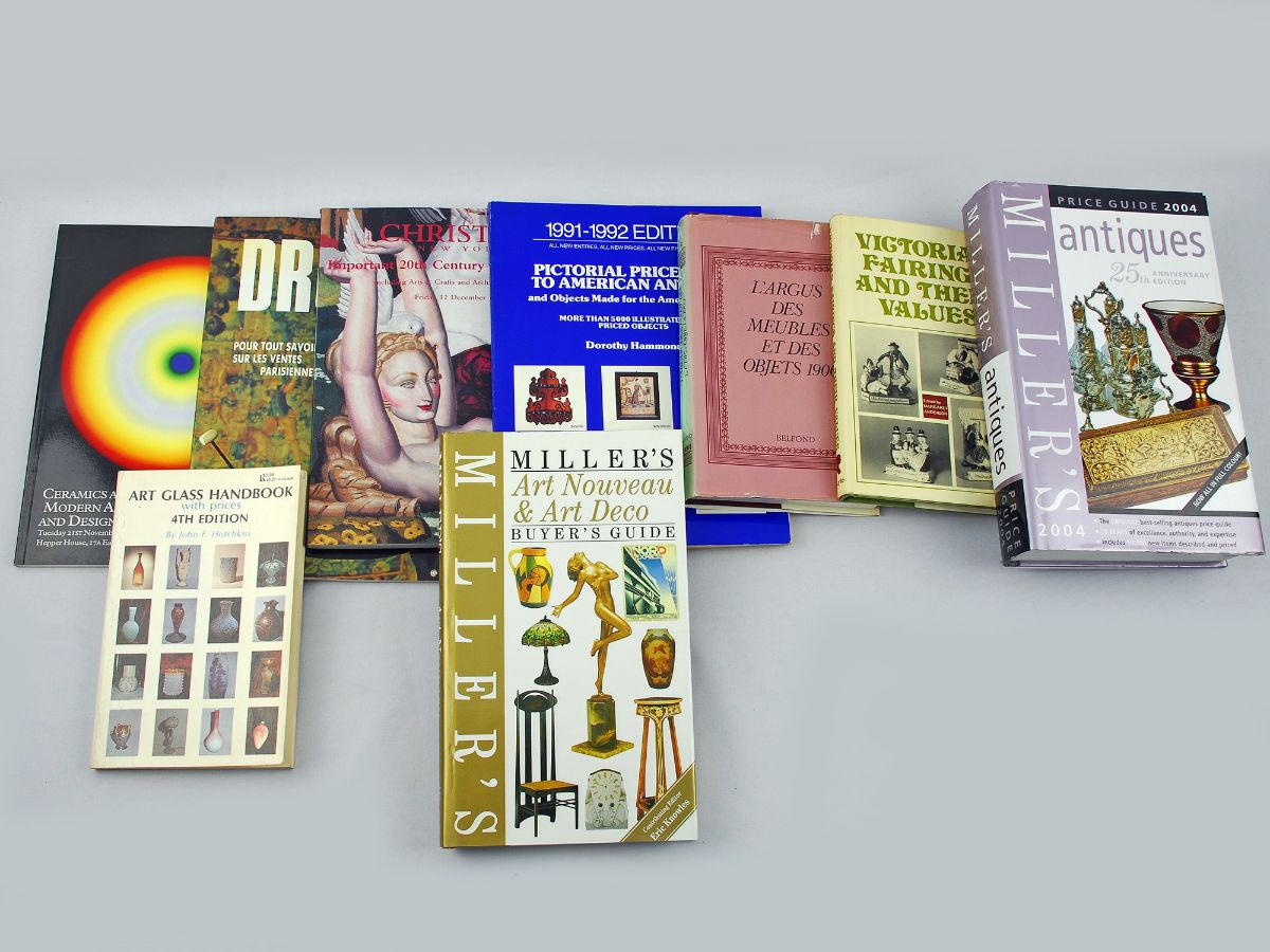 9 Livros de preçário de arte