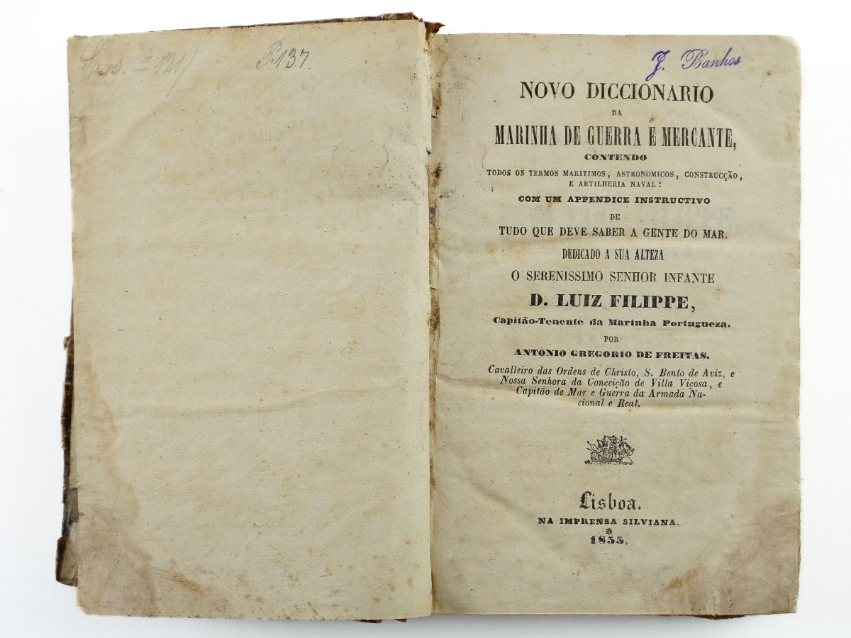 Novo Diccionario da Marinha de Guerra e Mercante (1855)