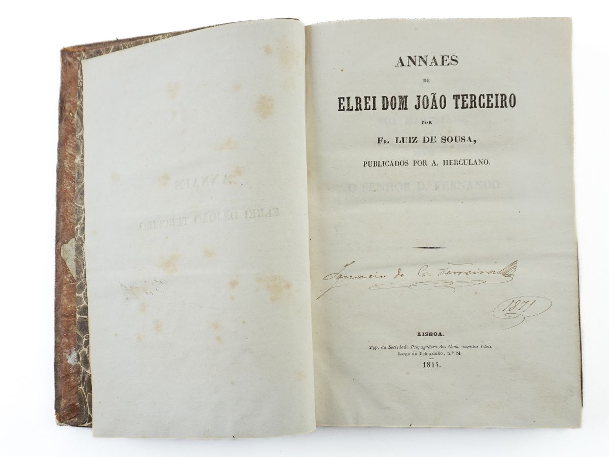 Fr. Luis de Sousa - Annais de elrei dom João Terceiro (1844)
