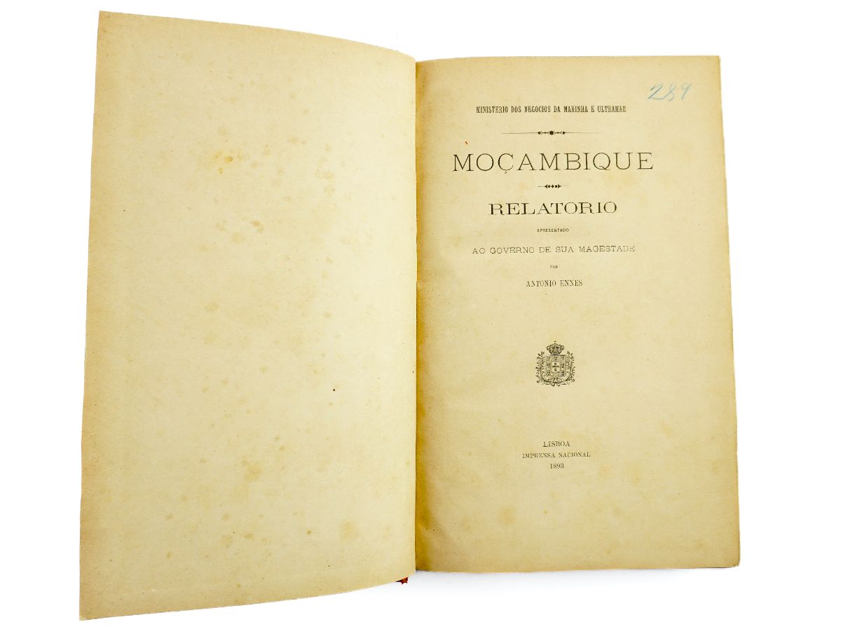 Moçambique - Relatório apresentado ao Governo de Sua Majestade (1893)