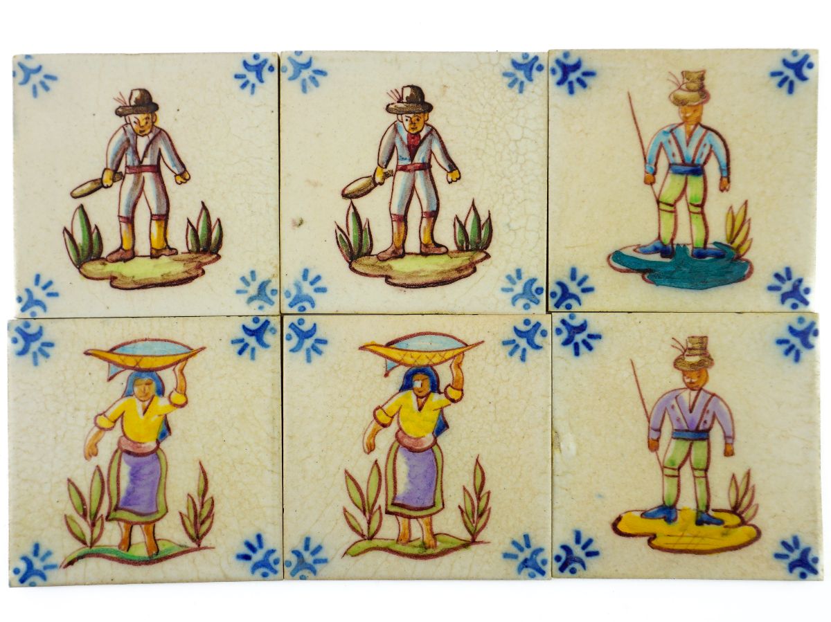 6 Azulejos (3 pares)