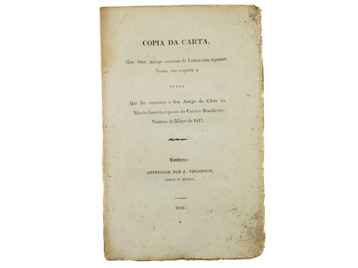 Obra do último Inquisidor Geral de Portugal (1819)