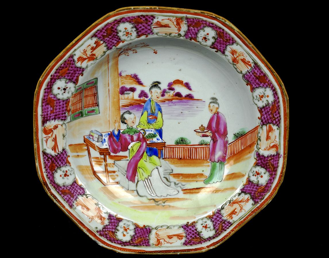 Prato de sopa oitavado