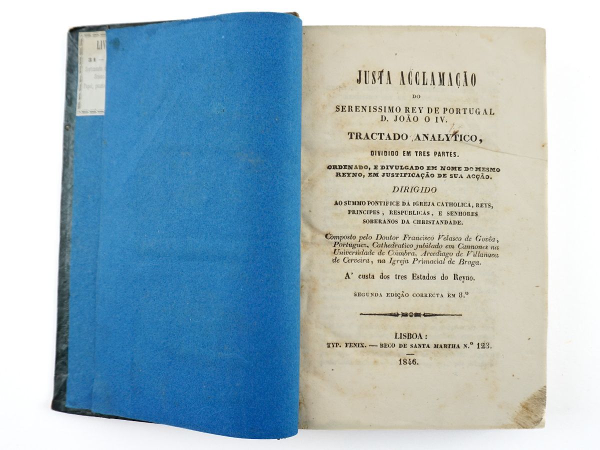 Justa Acclamação do Serenissimo Rey de Portugal D. João o IV (1846)