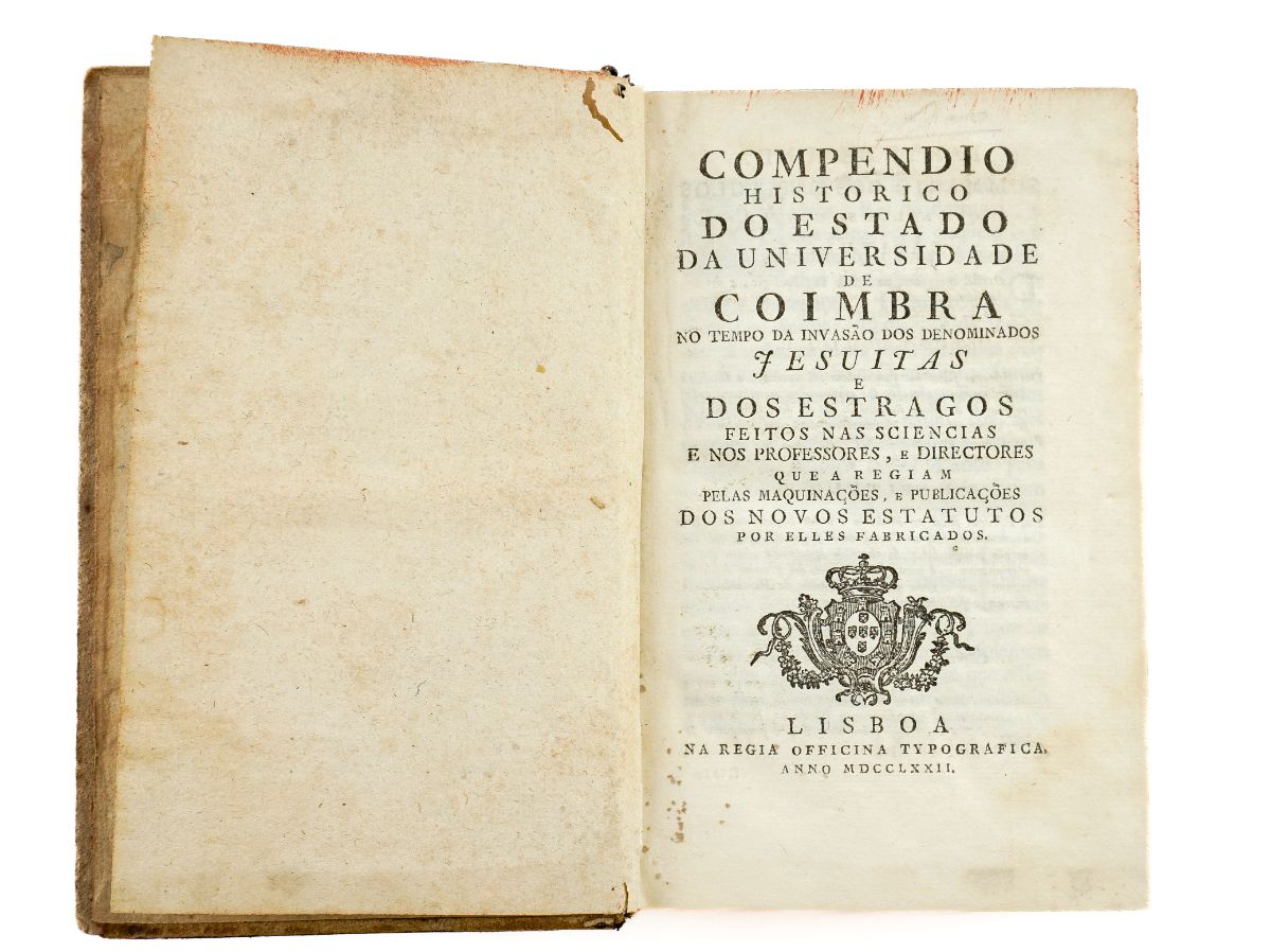 Universidade de Coimbra – Marquês de Pombal (1772)