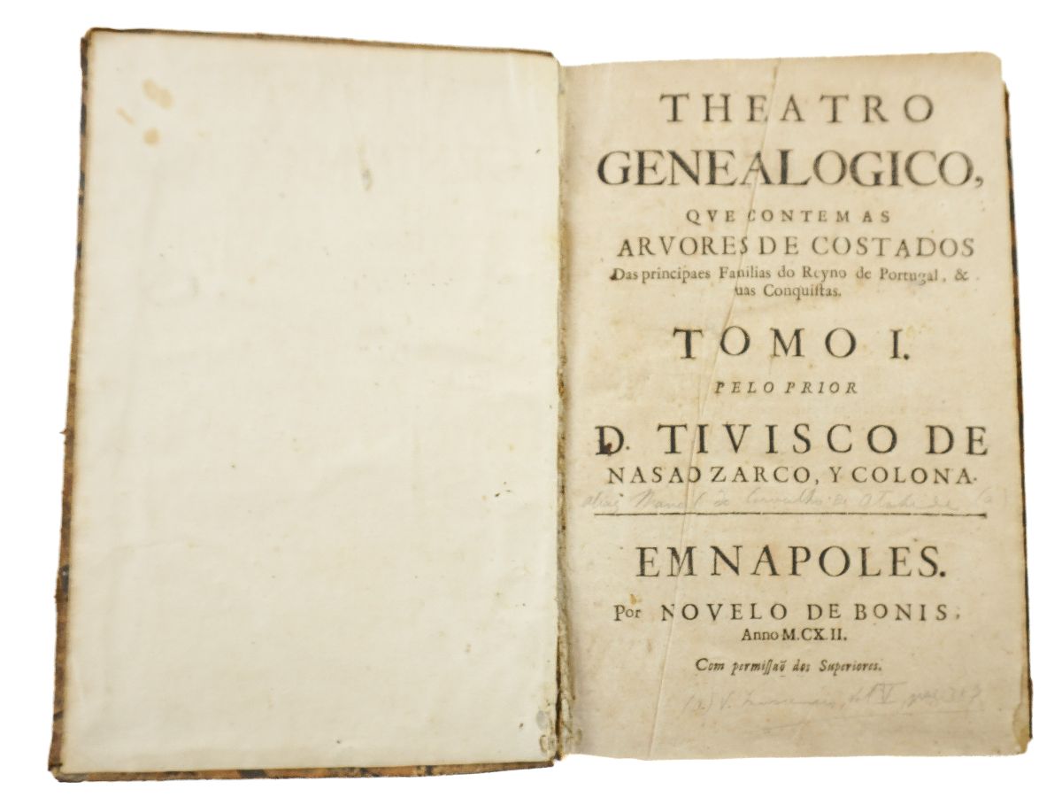 Theatro Genealogico que contem as Arvores de Costados