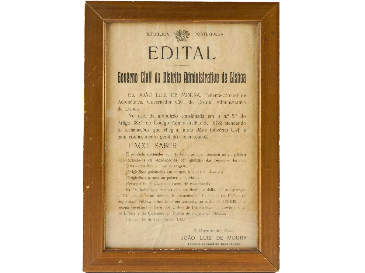 Edital Governo Civil do Distrito Administrativo de Lisboa