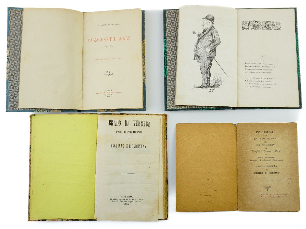 Conjunto de quatro livros curiosos