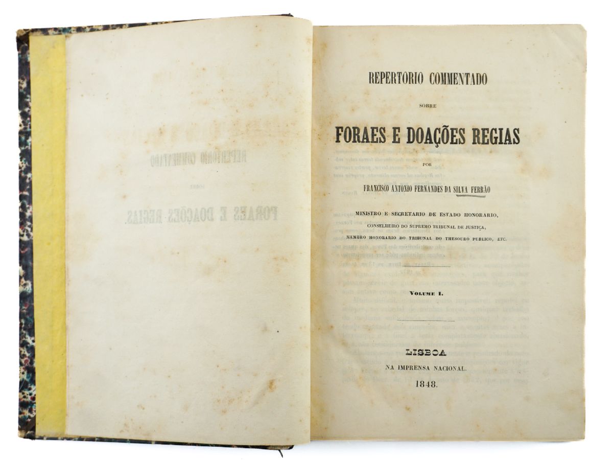 Forais e Doações Régias (1848)