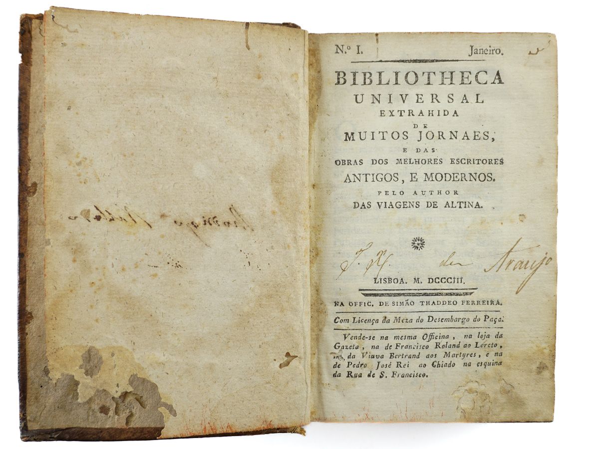 Bibliotheca Universal : extrahida de muitos jornaes… (1803-1805)