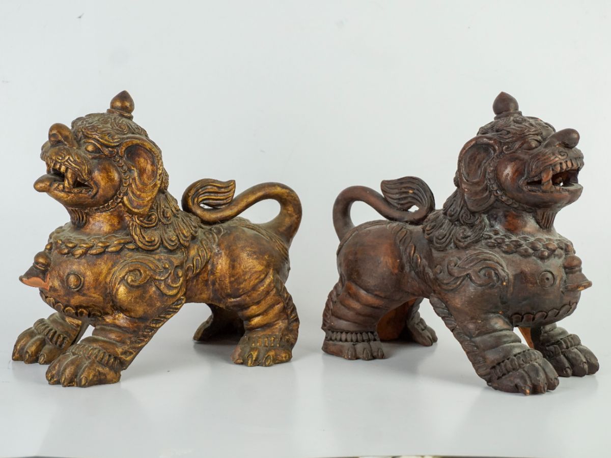 Par de leões chineses