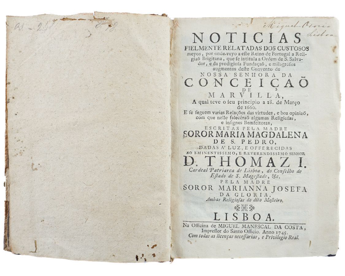 Notícias da Fundação do Convento de Marvila (1745)