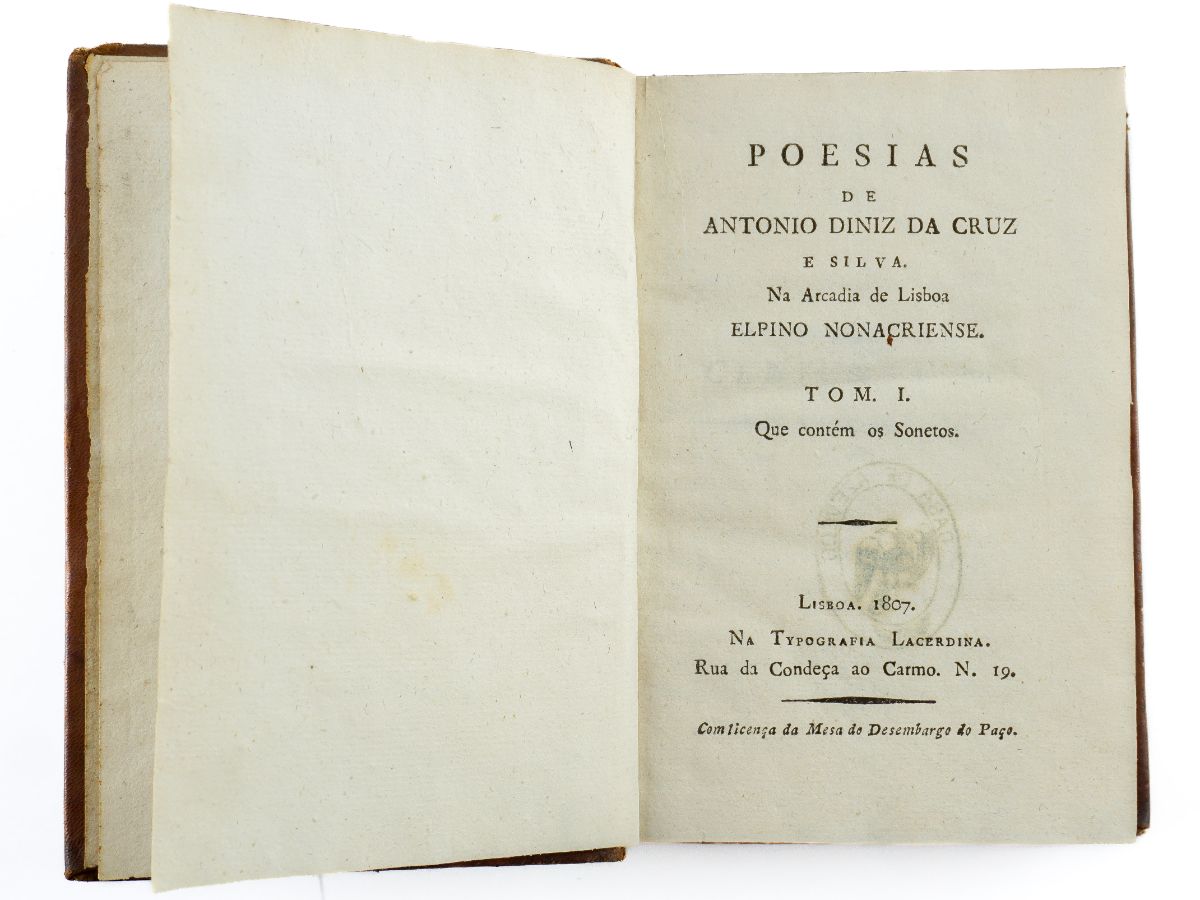 Poesias de António Diniz da Cruz e Silva (1807)