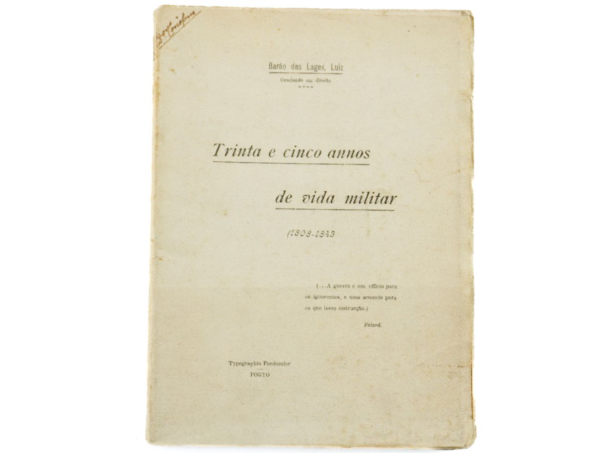 Barão das Lages, trinta e cinco anos de Vida Militar (1808-1843)