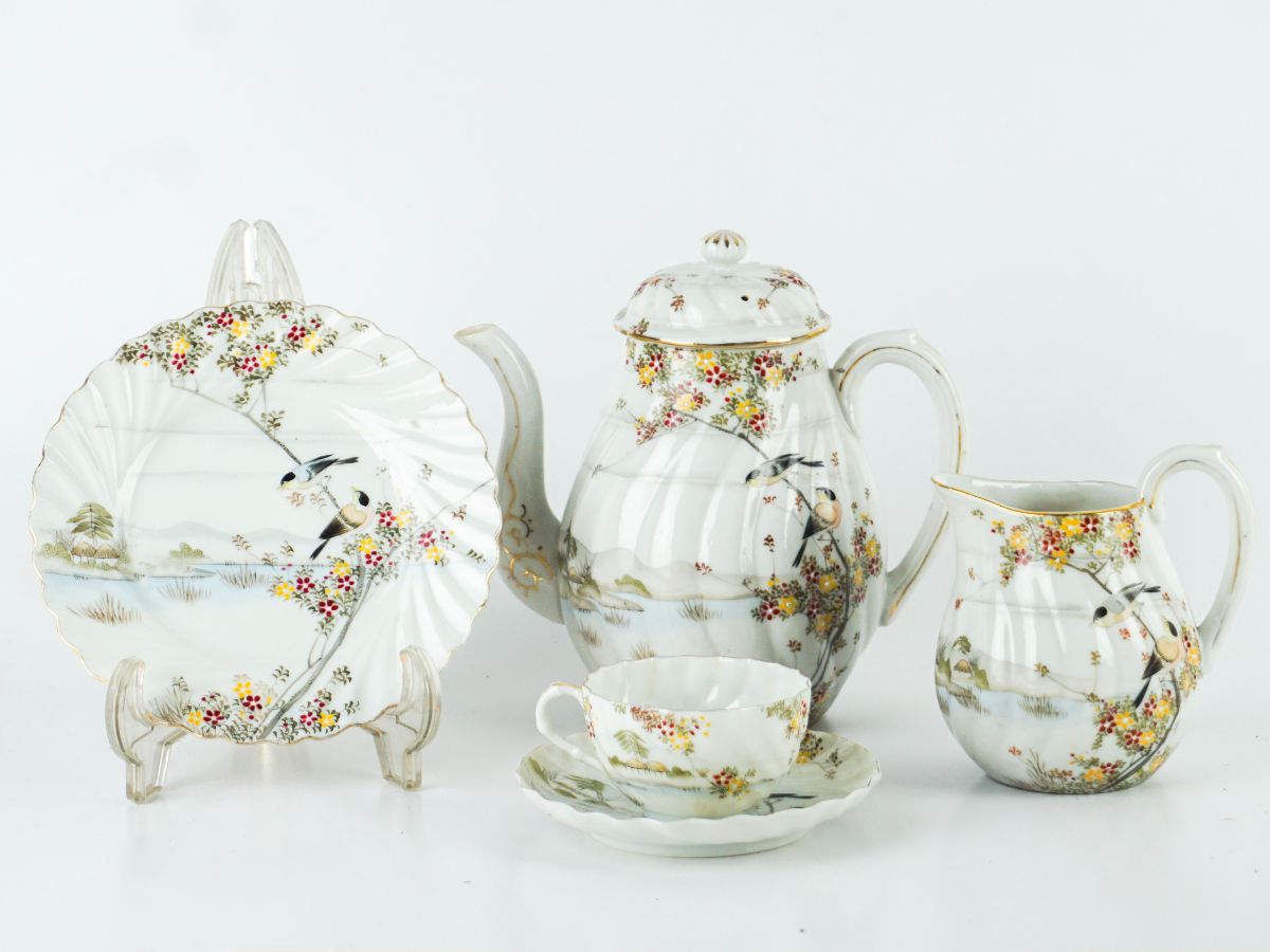 Serviço de café japonês