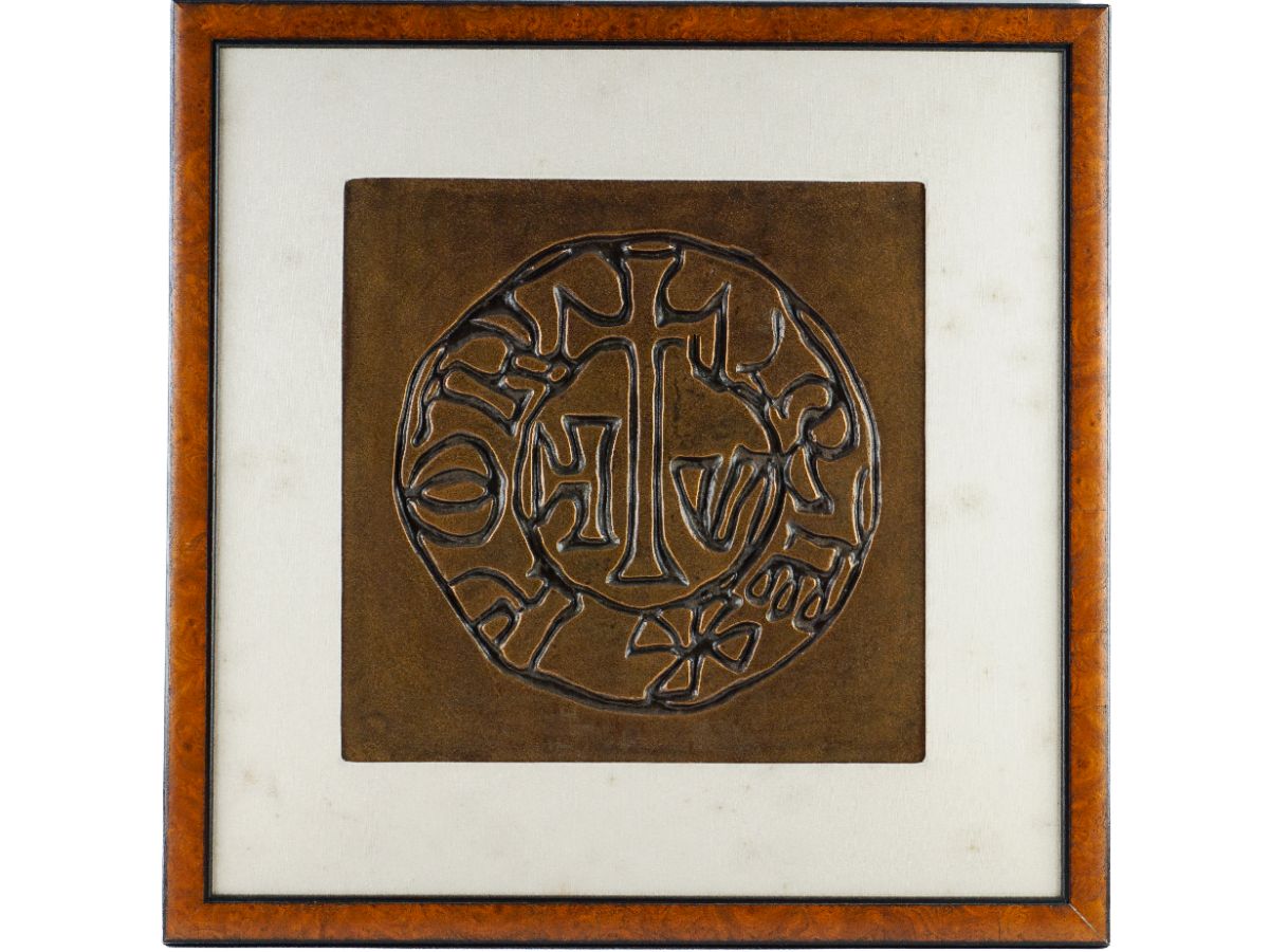 Grande placa decorativa para o BPA