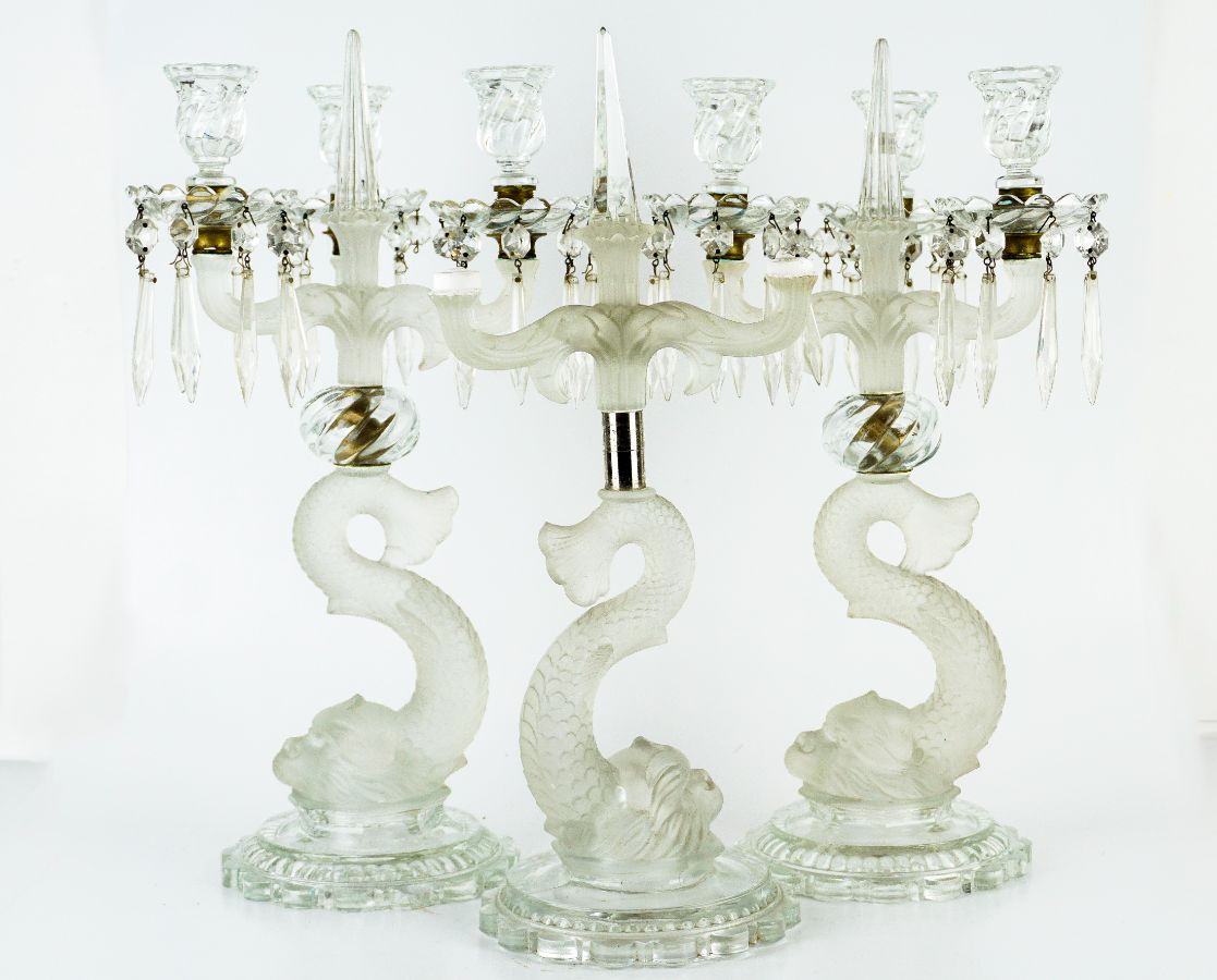 Par de Candelabros Golfinho