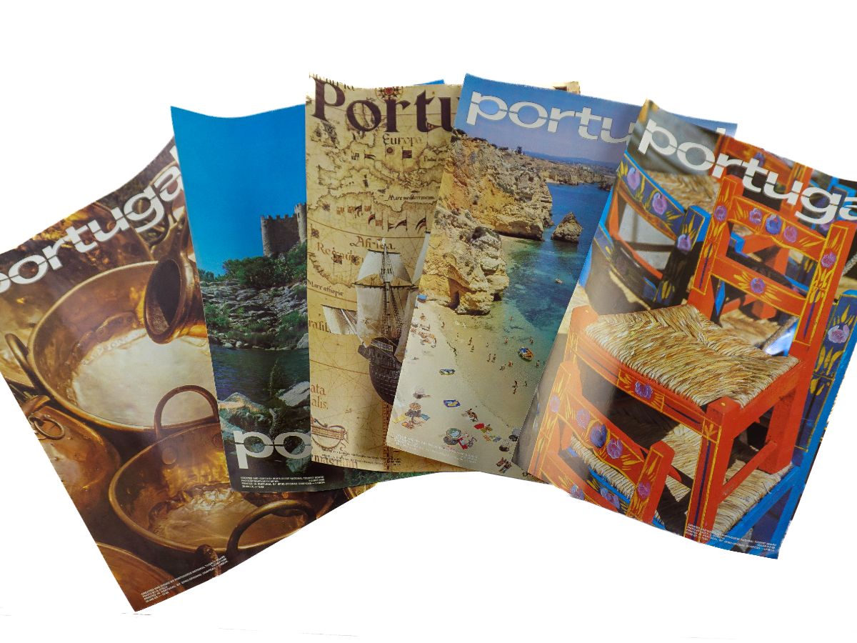 Conjunto de 5 Cartazes do Turismo de Portugal