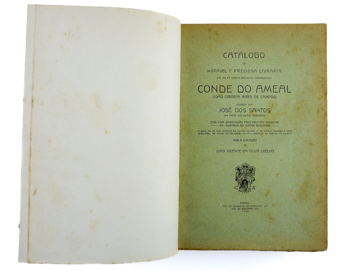 Catálogo da Biblioteca Conde do Ameal