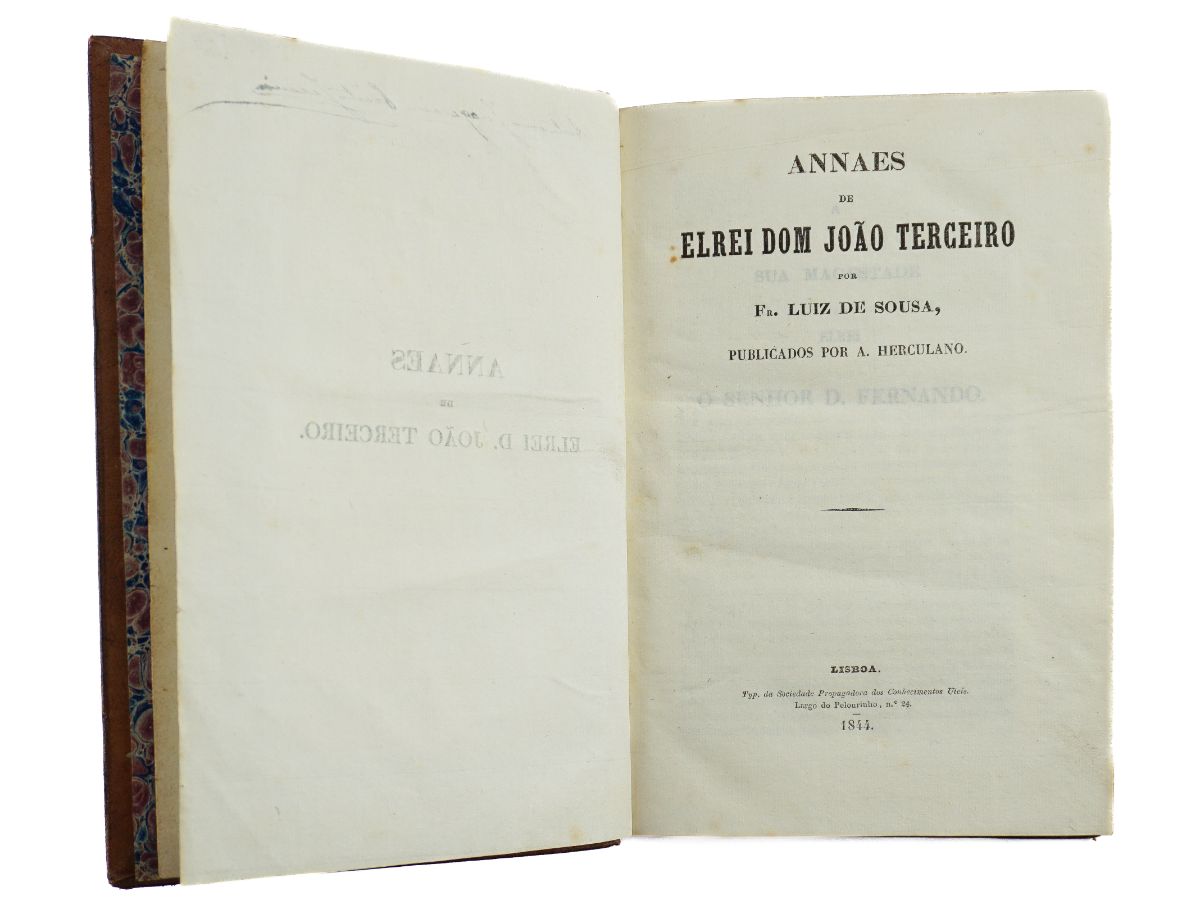 Fr. Luis de Sousa - Annais de elrei dom João Terceiro (1844)