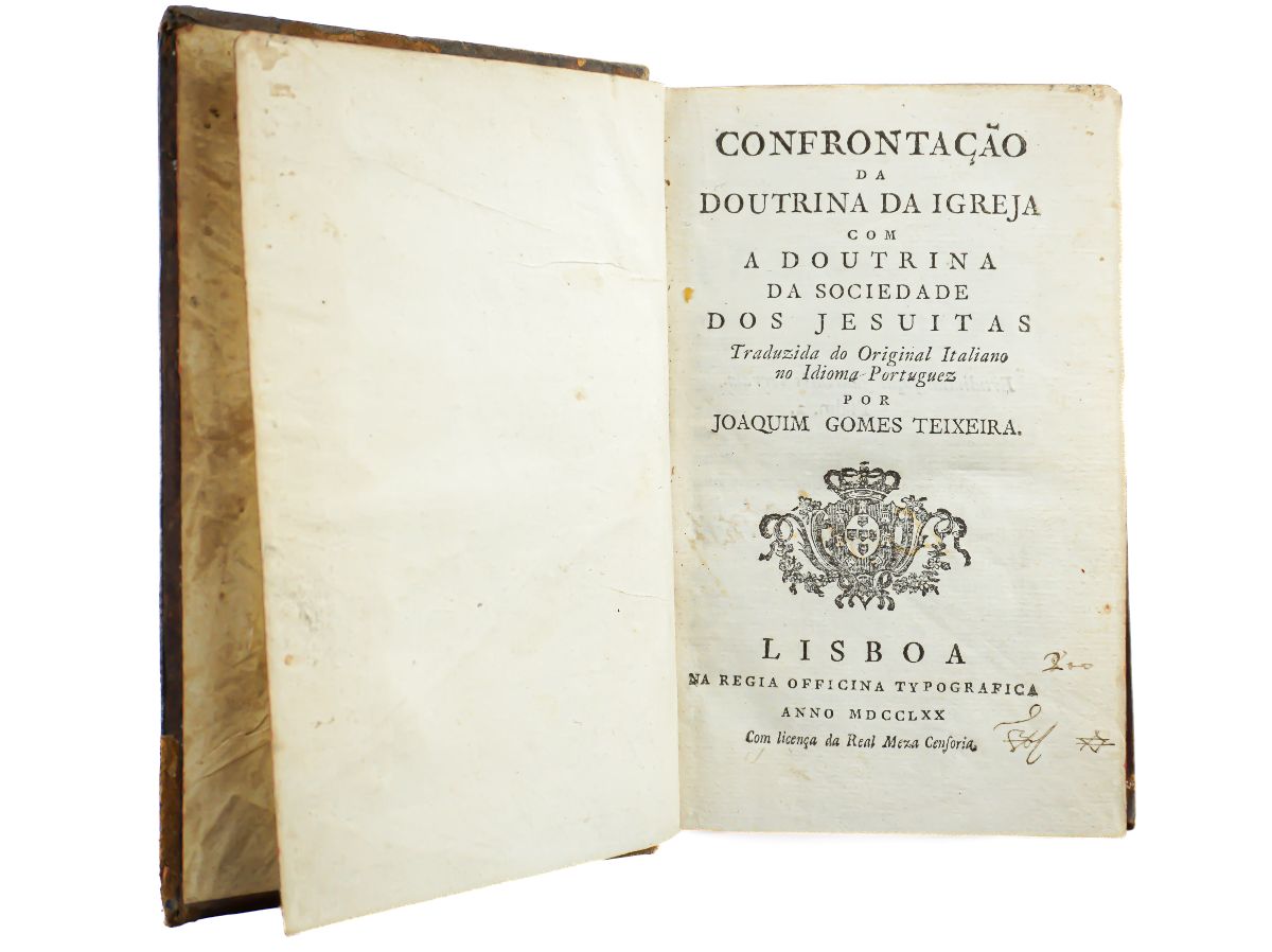 Confrontação da Doutrina da Igreja com a Doutrina da Sociedade dos Jesuitas (1770)