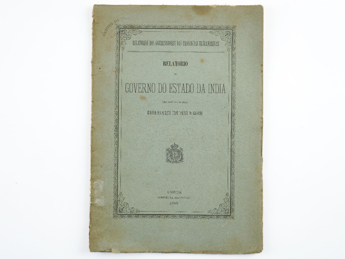 Relatorio do governo do estado da India (1888)