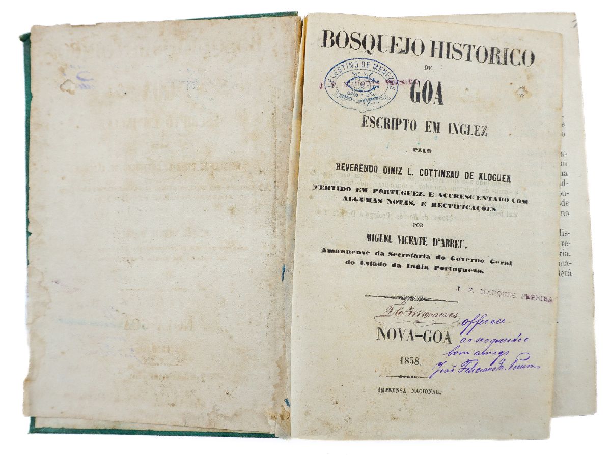 Bosquejo Historico de Goa (1858) e Narração da Inquisição de Goa (1866)