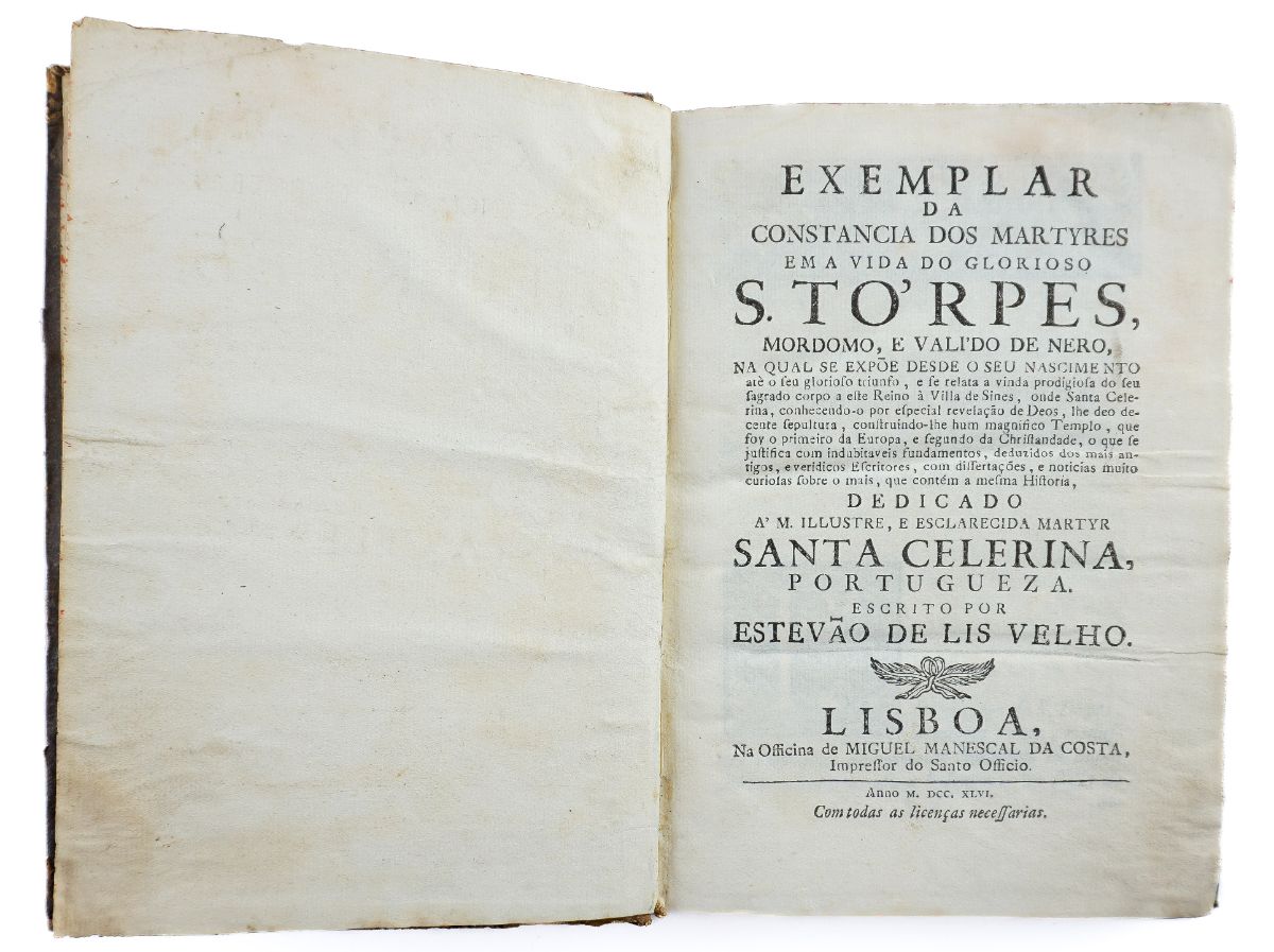 Vida do Glorioso S. Torpes (1746)