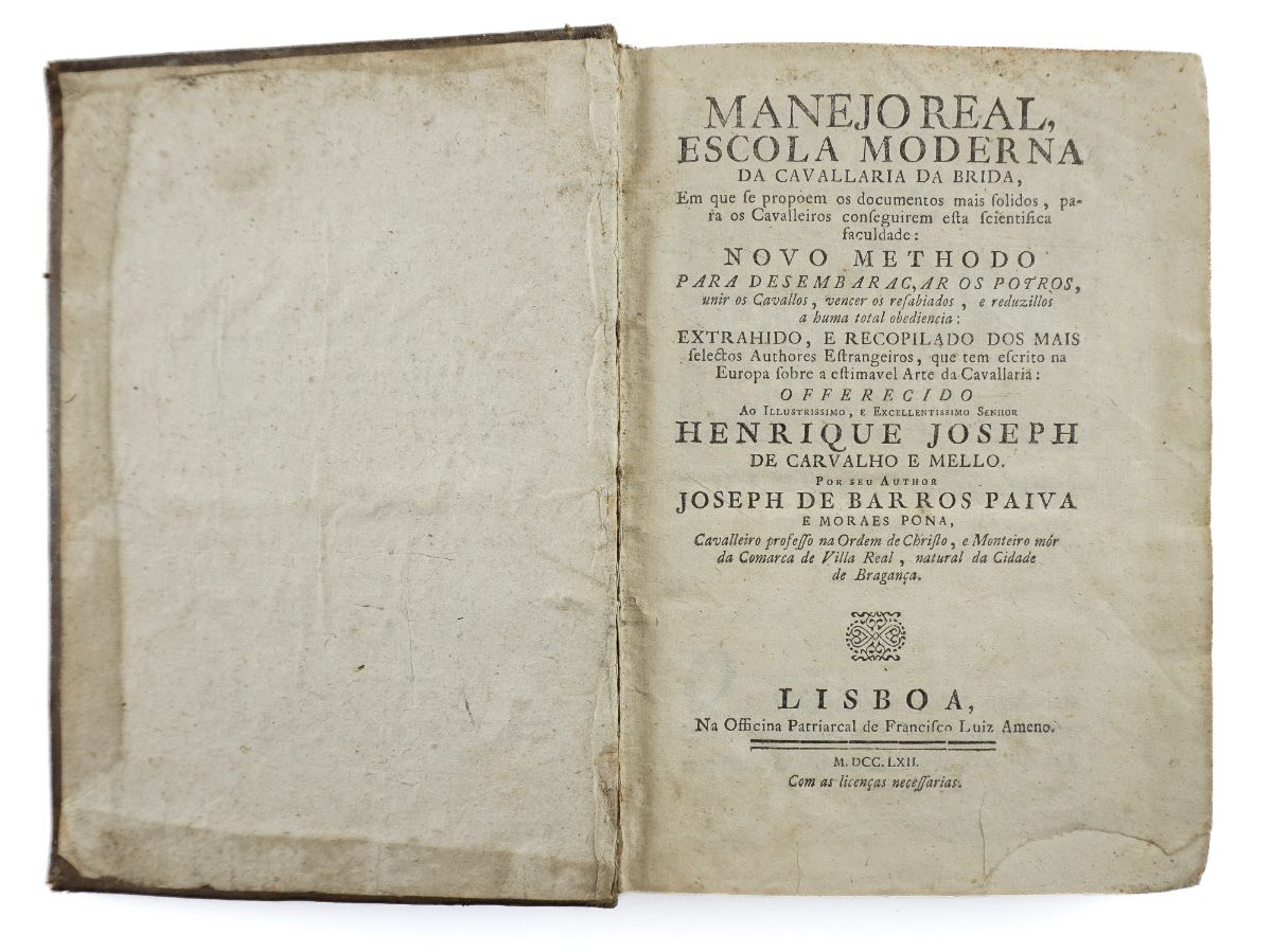 Manejo Real Escola Moderna da Cavallaria da Brida - 1762